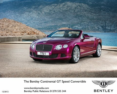 Компания Bentley представляет новую флагманскую модель - кабриолет Continental GT Speed Convertible
